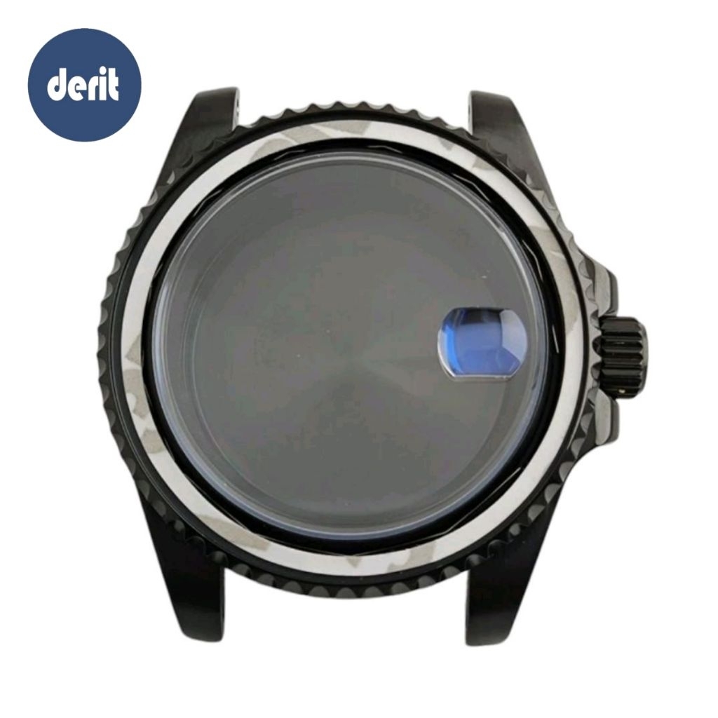 Casing Seikomod Marine Master Submariner Hitam NH35 NH36 Automatic Housing Jam Tangan Seiko Modifika