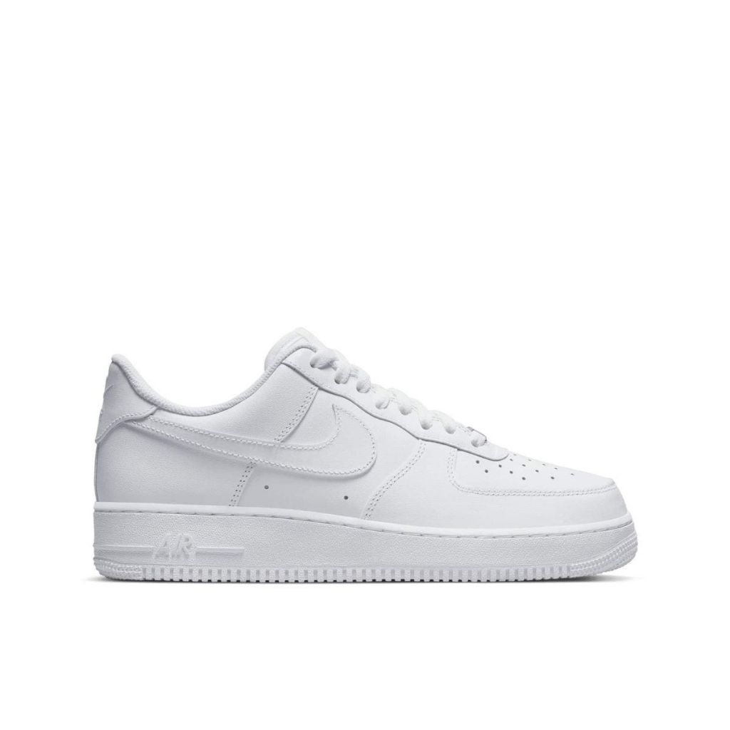 NIKE Men's Shoes Force Basketball 1 '07 Sepatu Basket Pria Original - white