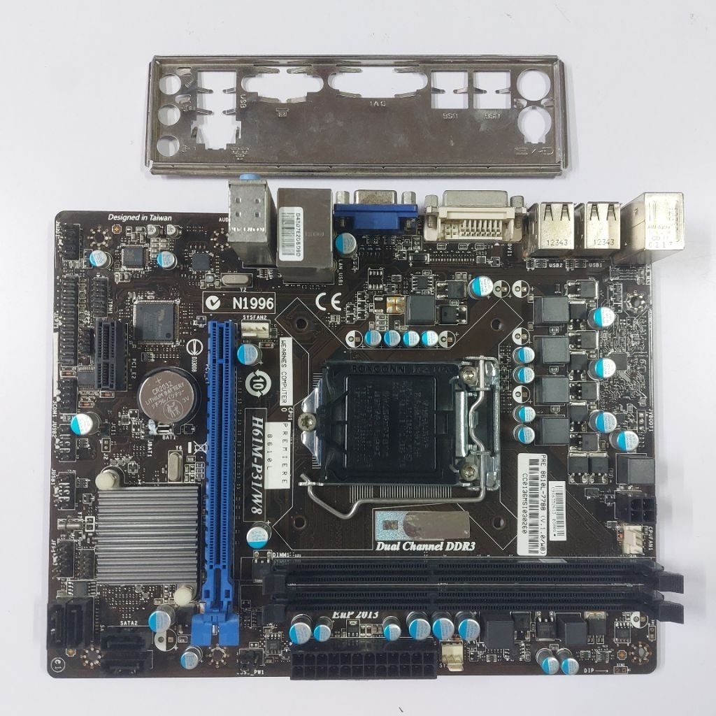 Motherboard H61 MSI H61M-P31/W8 Socket 1155 Support Gen3