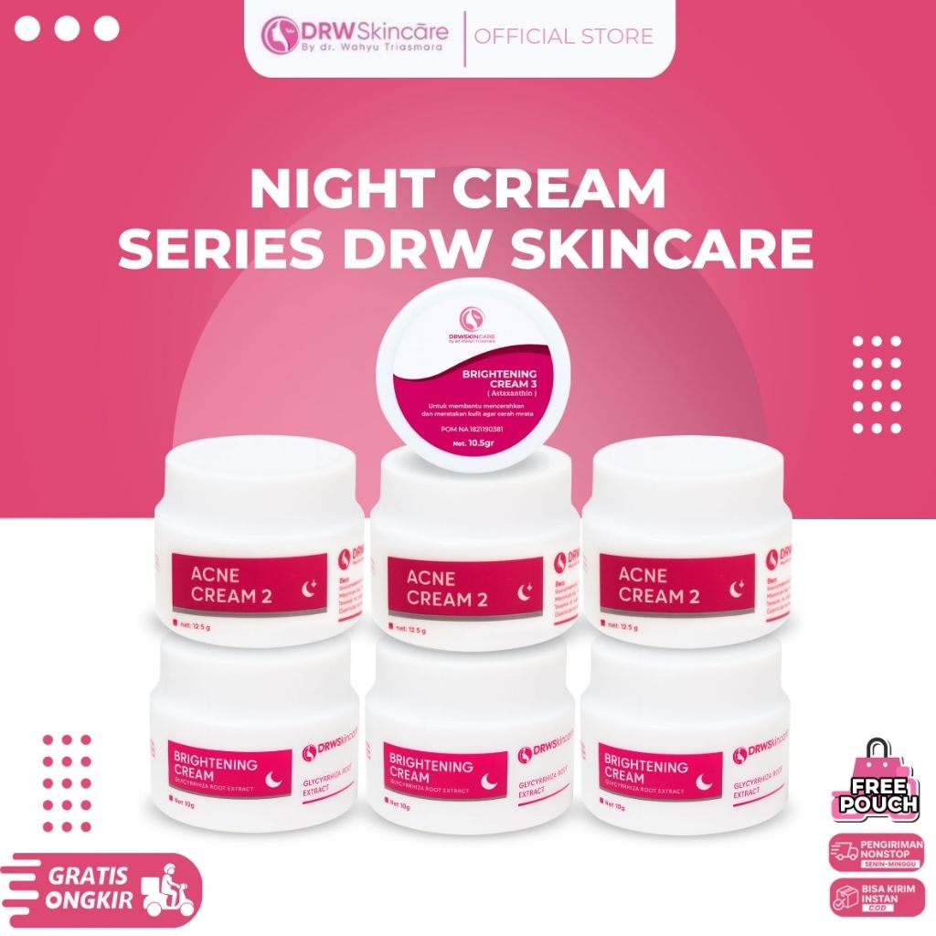 NIGHT CREAM SERIES DRW SKINCARE / RADIANT BRIGHT ULTIMATE DRW SKINCARE / CREAM RADIANT BRIGHTENING S