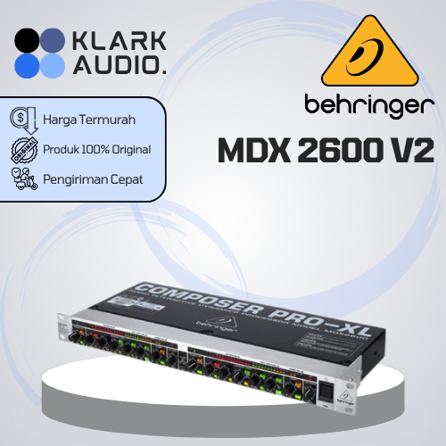 Behringer MDX2600 V2 / MDX 2600 V2 Compressor Limiter Gate ORIGINAL