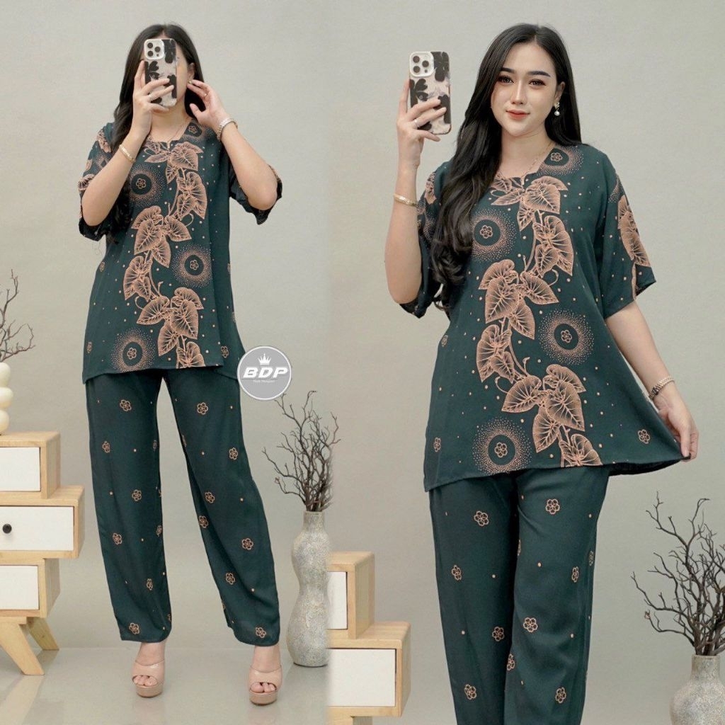OneSet Wanita Rayon,Setelan Rayon Wanita,Baju Tidur Wanita,Oneset batik