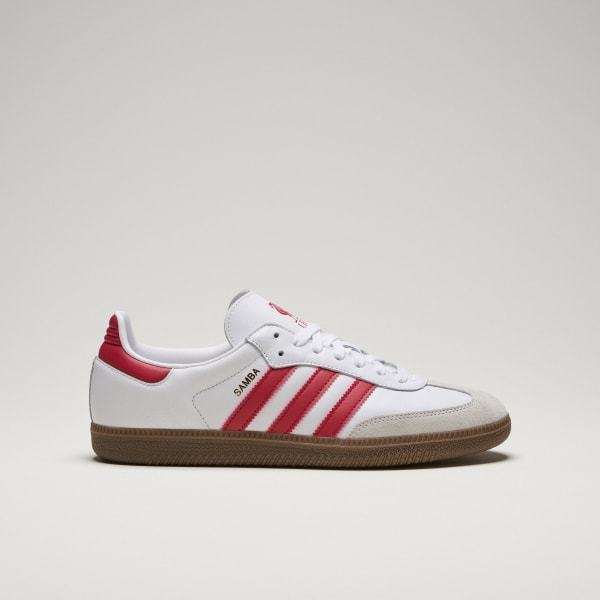 Adidas Samba Liverpool FC Cloud White Strawberry Red Gum JQ4041