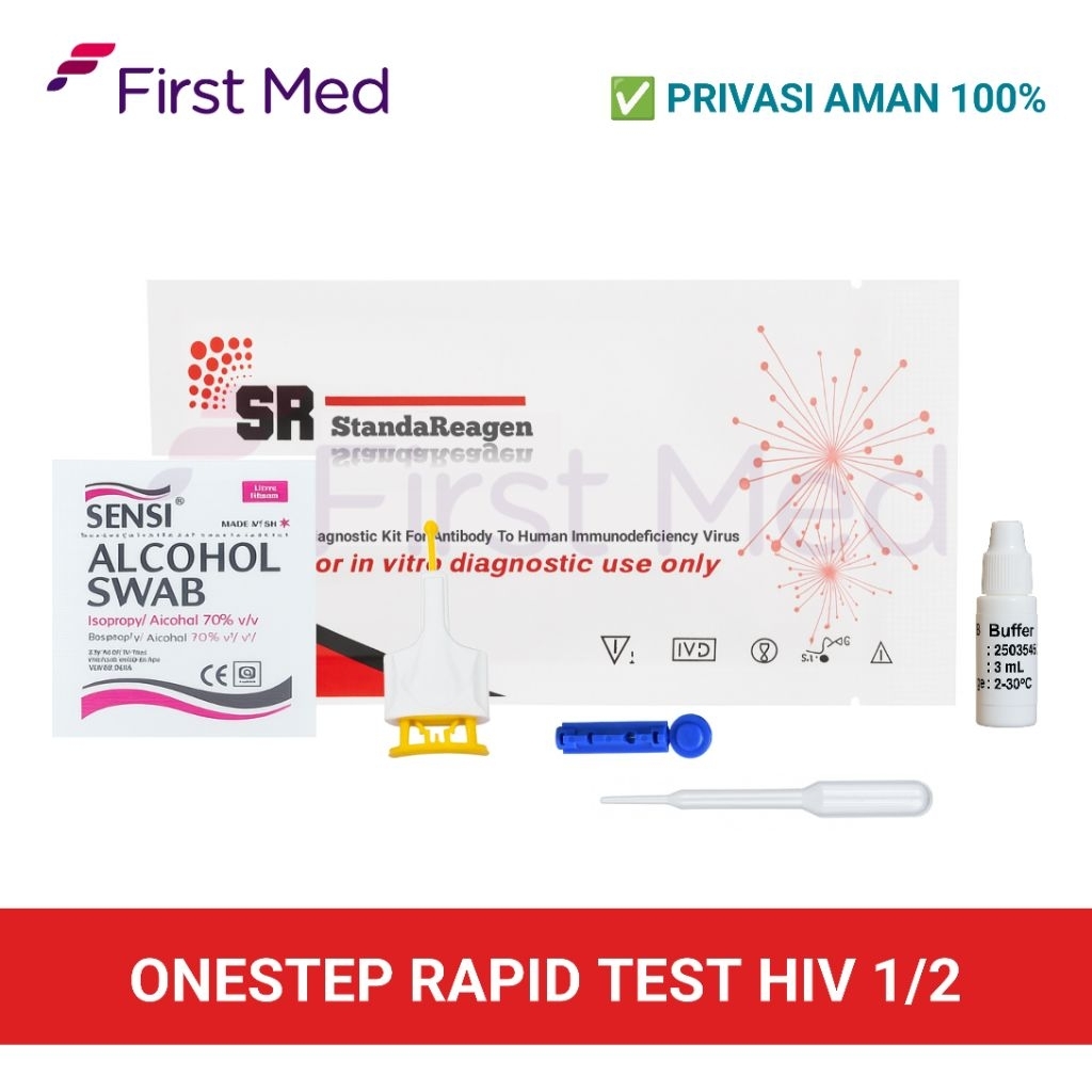 SR - Alat Tes HIV 1/2 Cassette 1 Set /Test