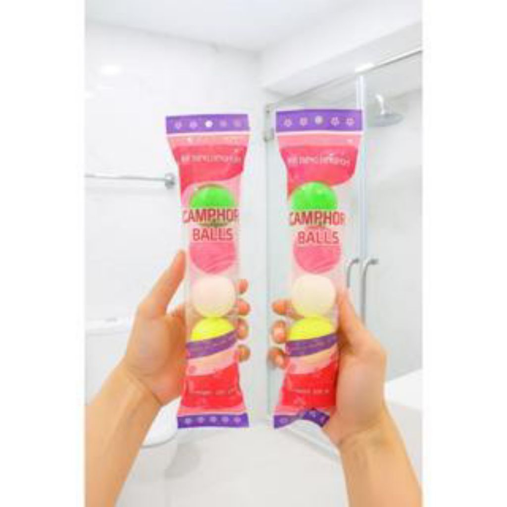 Kapur Barus / Kamper Toilet / Kamar Mandi Isi 5 Pcs/ 3Pcs 1 Pack Ball Besar