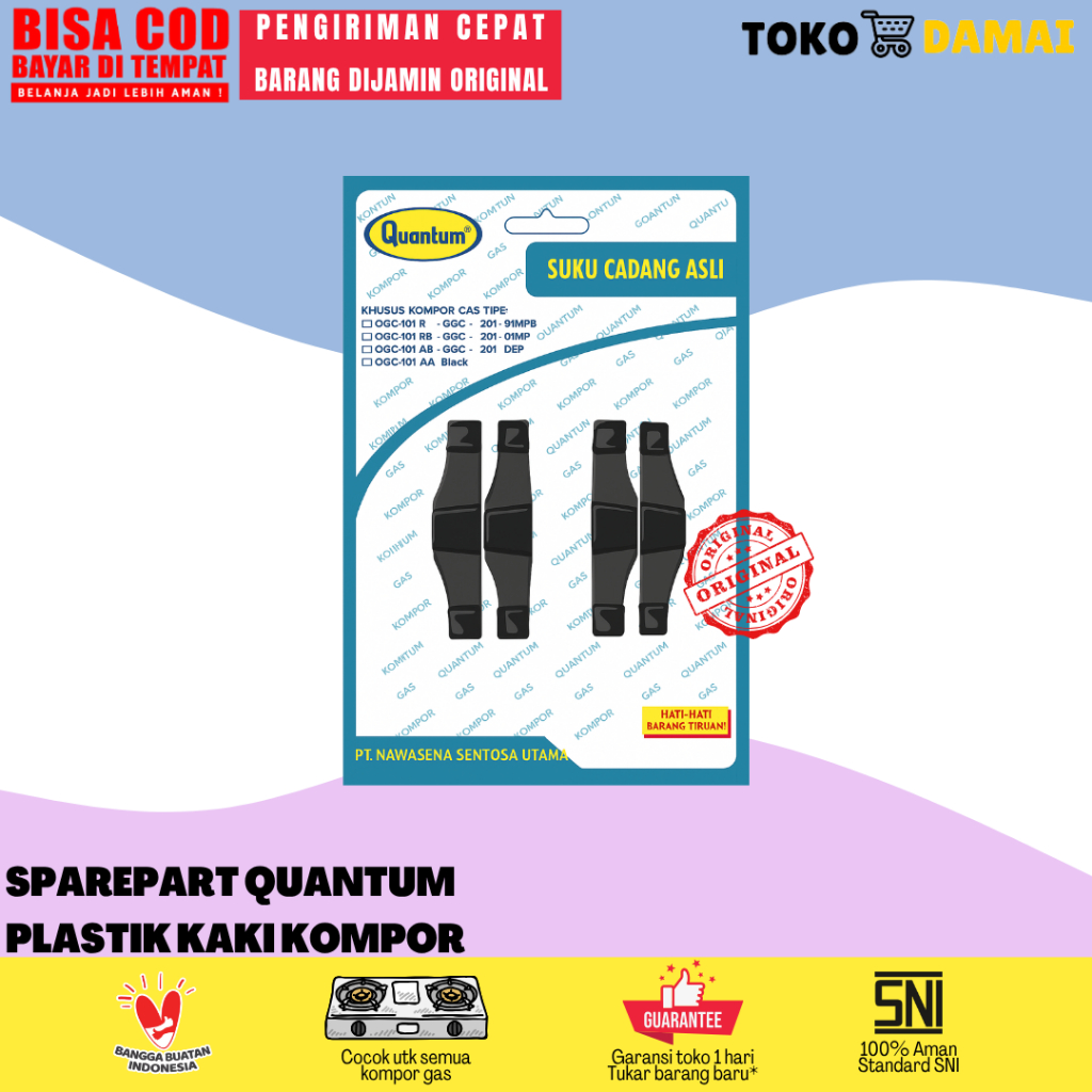Quantum Sparepart Plastik Kaki Kompor Quantum  / Plastik Kaki Kompor Quantum ORIGINAL