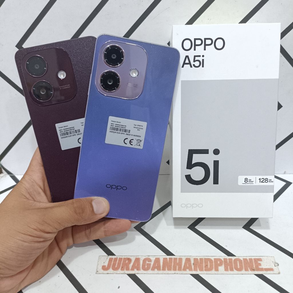 OPPO A5i 4/128GB 4/64GB HP BEKAS SECOND FULLSET
