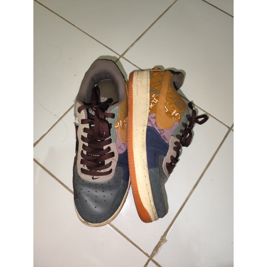 sepatu  Nike Air Force 1 Low Travis Scott "Cactus Jack"