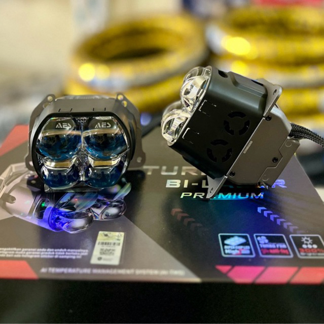 BILASER PREMIUM BILED AES TURBO SV 90WATT BLUE LENS