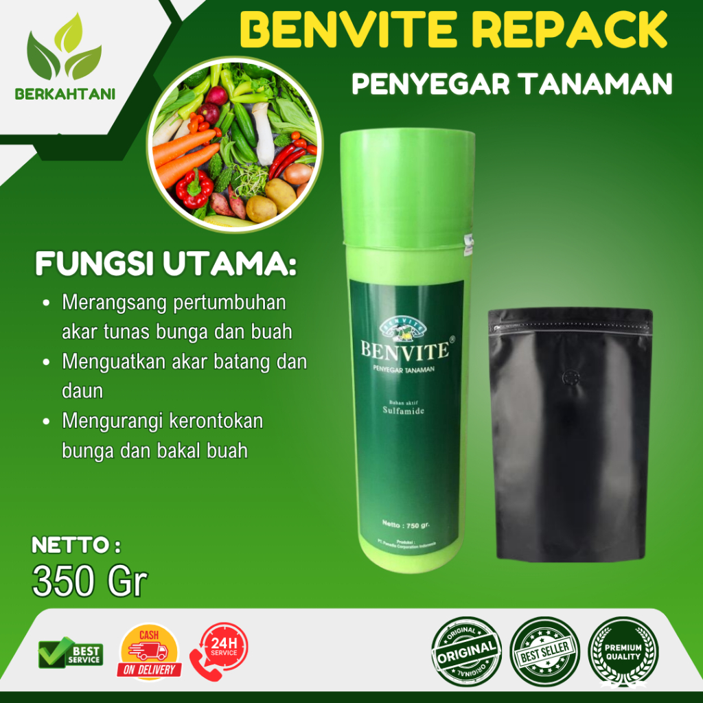Benvite 350 Gram Sulfamide Acid Penyegar Tanaman