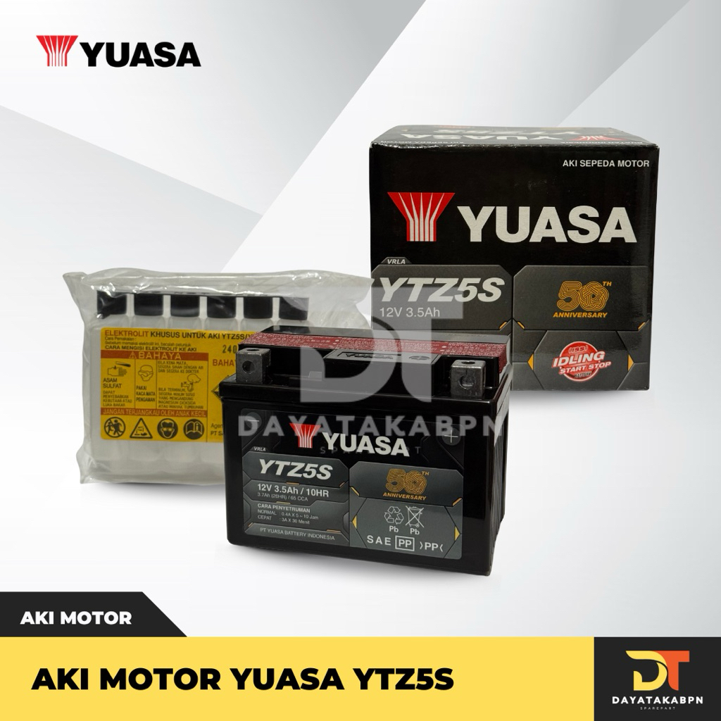 Aki Kering Motor YTZ5S - ORIGINAL YUASA