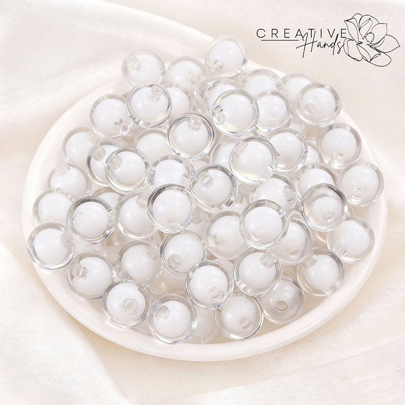 Manik Mote Akrilik Bening 12mm Isi (18gr)