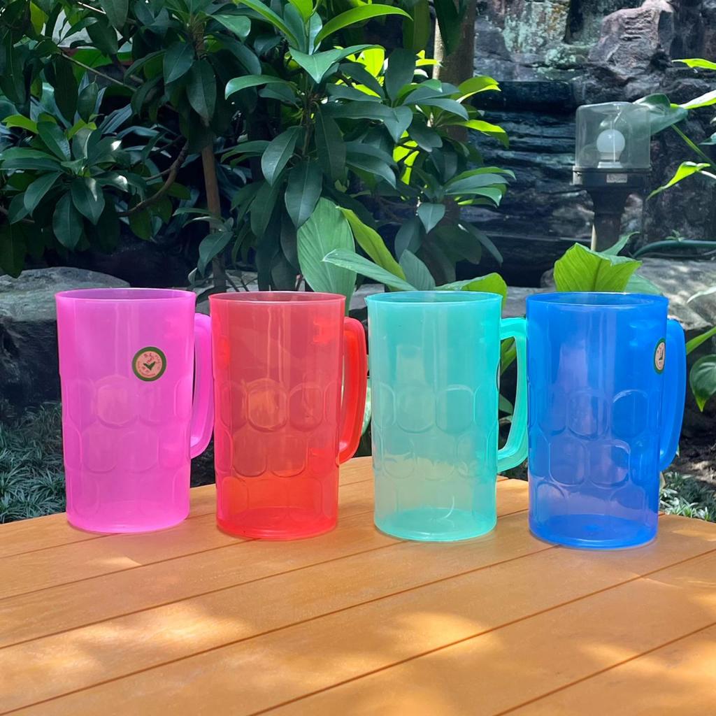 Gelas Gagang Plastik Jumbo Kopyor SL Plastic / Mug Plastik Minum