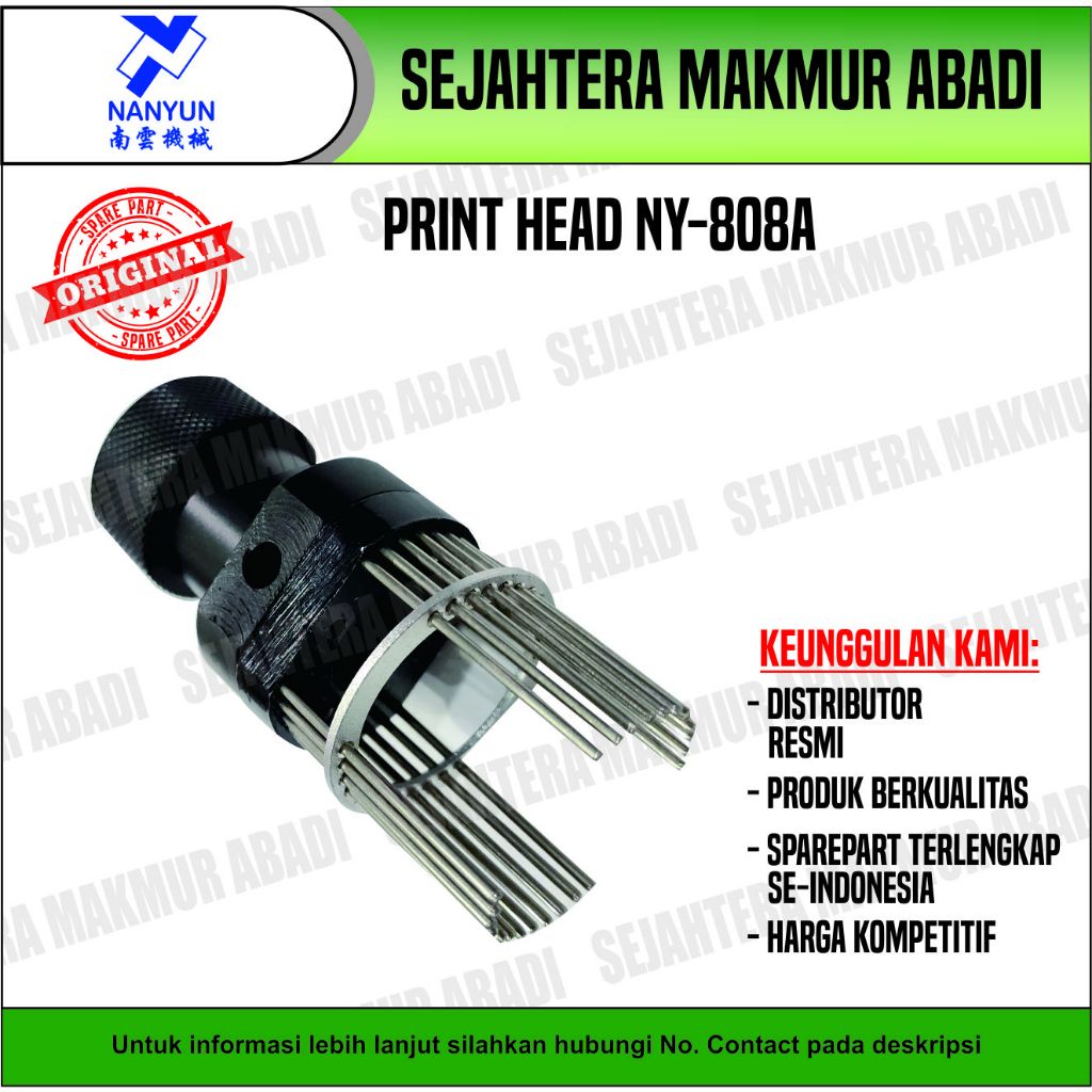 Character Holder / Print Head / Rumah Karakter Date Coding NY - 808 A (New Type)