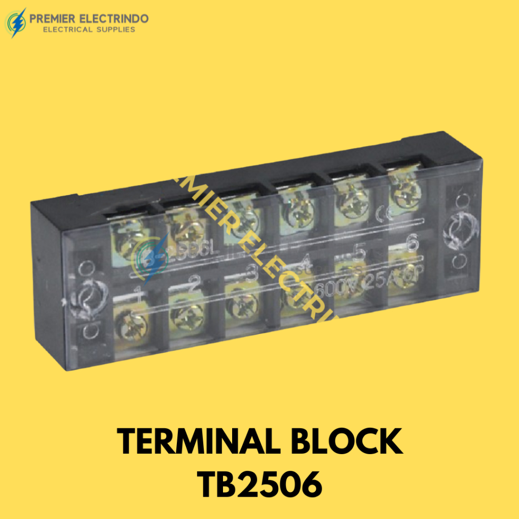 Terminal Block TB2506 6 Pole 25A - Terminal Blok 6P 25A