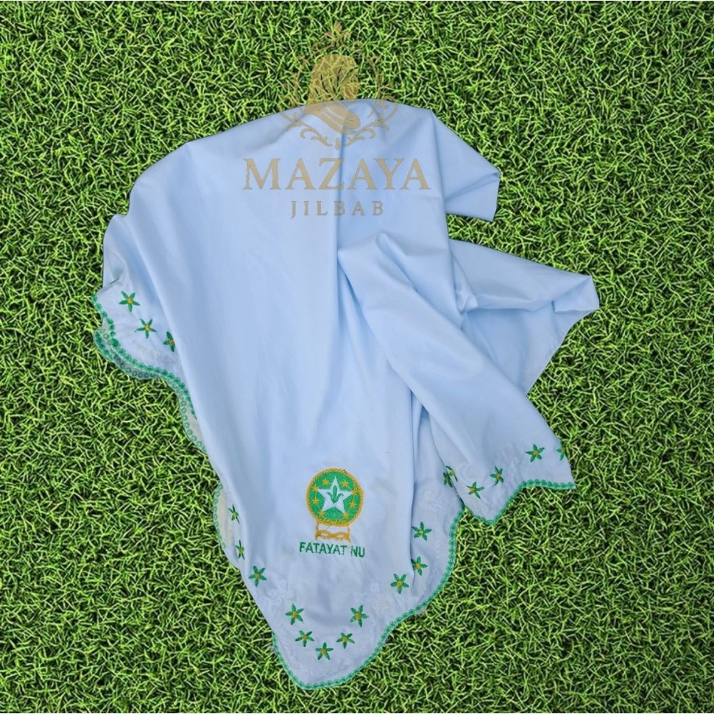 kerudung fatayat logo bordir jilbab fatayat nu hijab fatayat segi empat