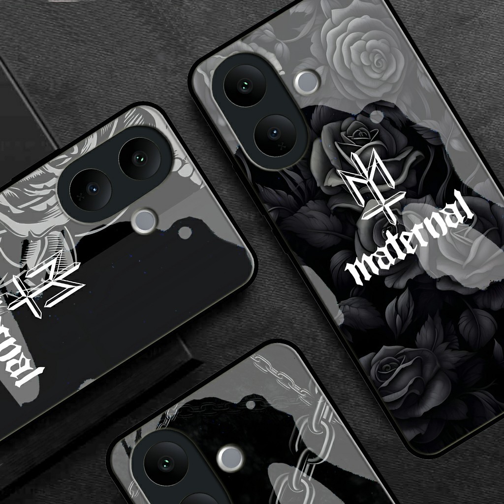 Softcase Kaca Glass Motif FIND CASE - VIVO V60 Lite 5G - Kesing [FC67] VIVO V60 Lite 5G Terbaru - Ke