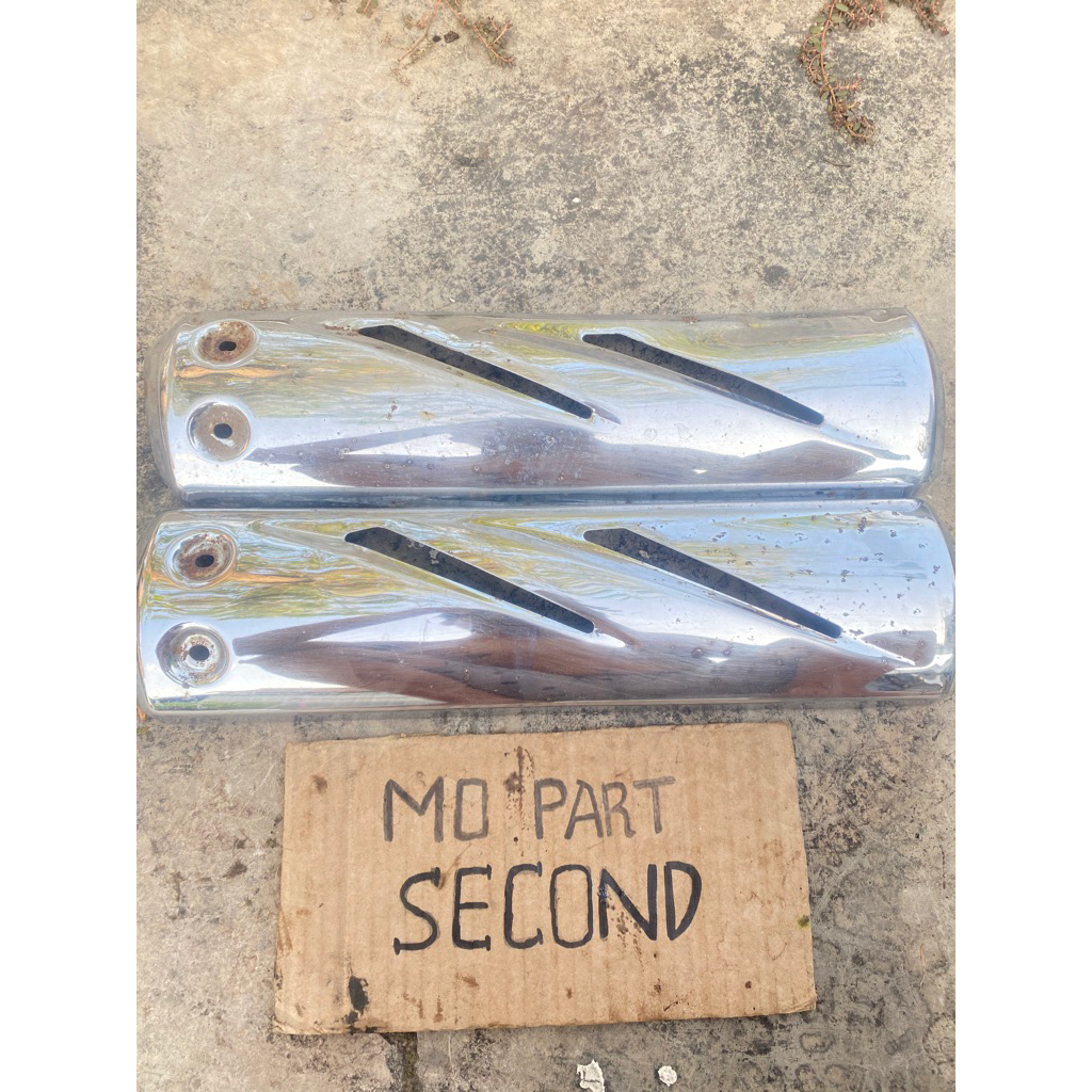 Cover knalpot vixion old original copotan / tutup tameng knalpot vixion old original copotan