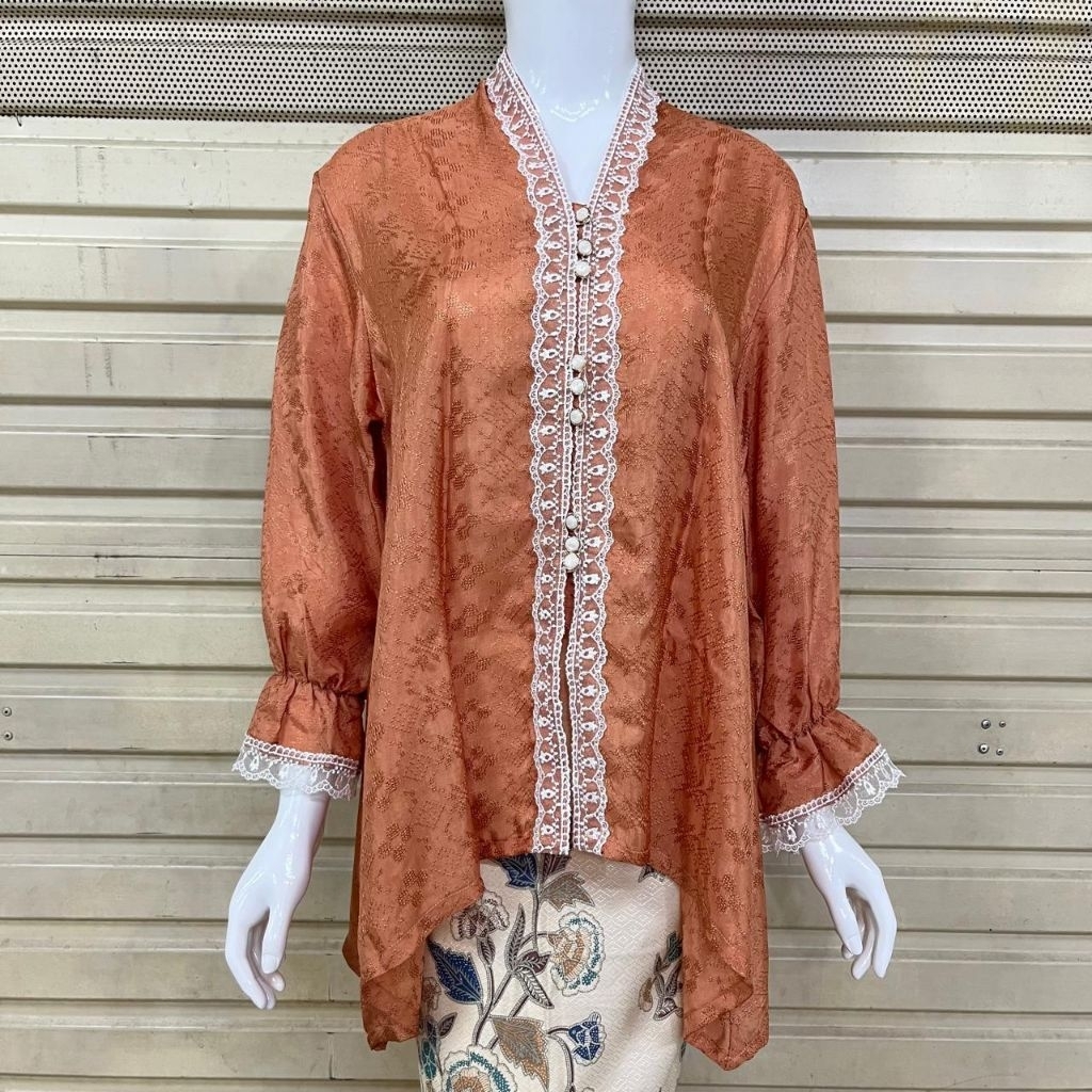 Blouse Polos Viscose Lace/Atasan Blouse Viscose Semi Sutra
