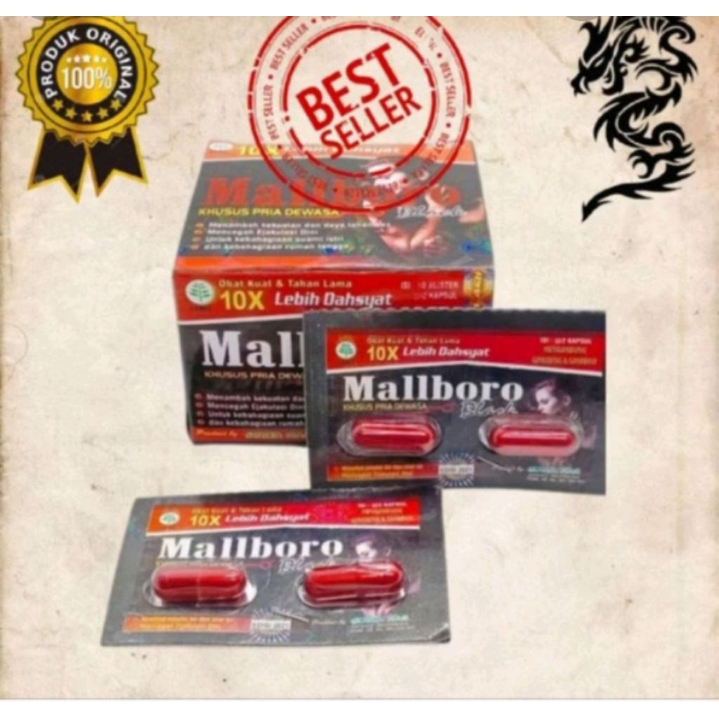 Mallboro Obat Kuat laki-laki original isi 2 kapsul