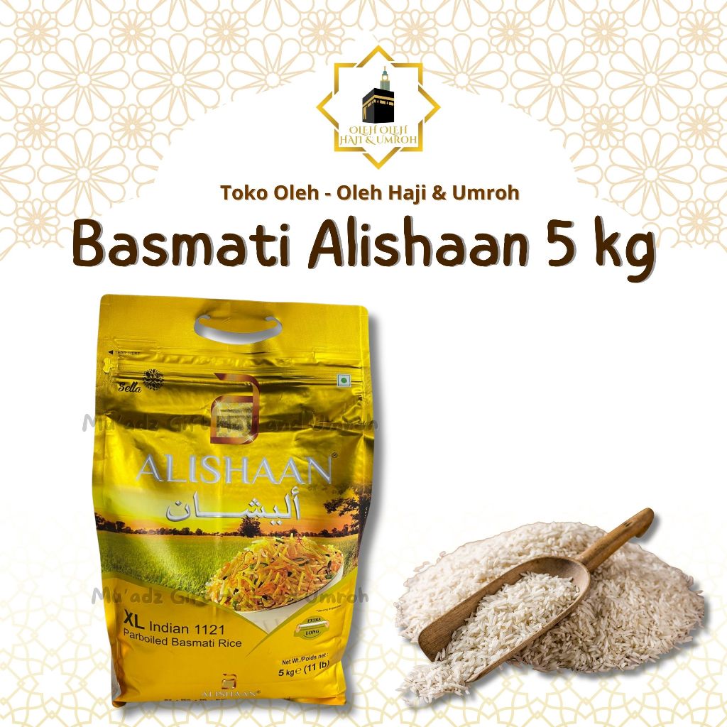 BERAS BASMATI ALISHAAN 5 KG BASMATI EXTRA LONG BASMATI PREMIUM BASMATI ASLI ORIGINAL BEST SELLER Bas