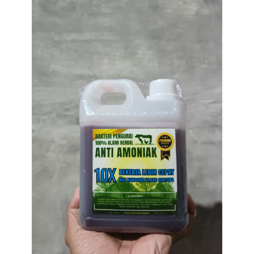 anti amoniak 1000ml bakteri pengurai untuk menghilangkan bau kandang