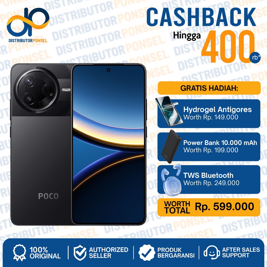 Xiaomi POCO F7 Pro 12G/512GB Snapdragon 8 Gen 3 - Poco F7 Pro Garansi Resmi 1 Tahun