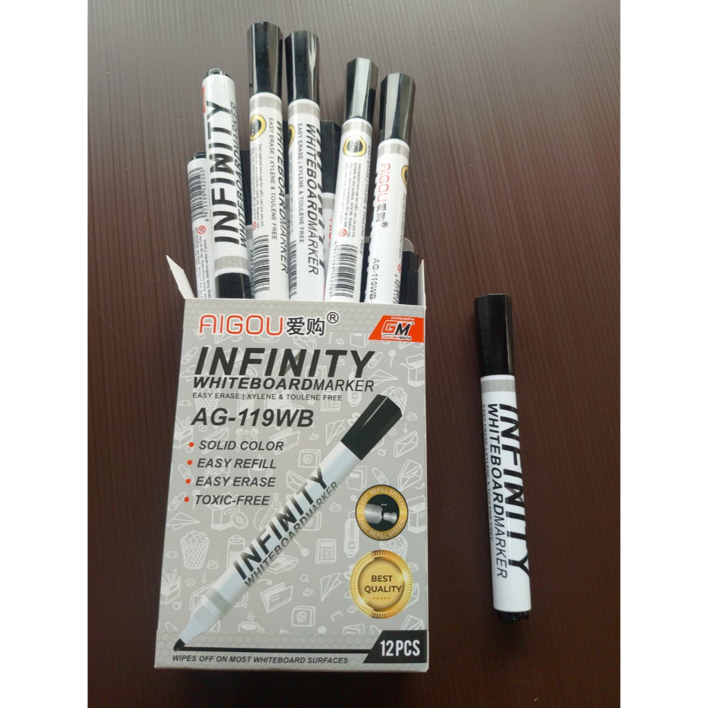 SPIDOL HITAM INFINITY WHITEBOARD MARKER/AG-119WB [BUKAN PERMANEN