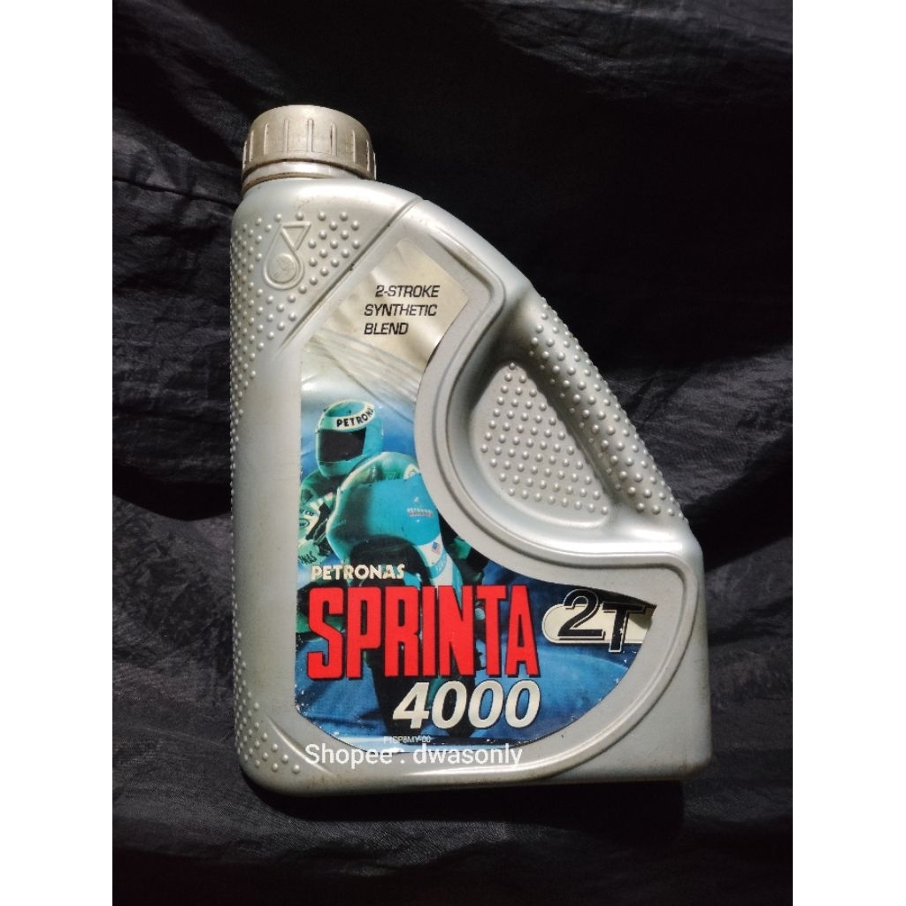 oli samping Petronas Sprinta 4000 2T 1L lawas jadul