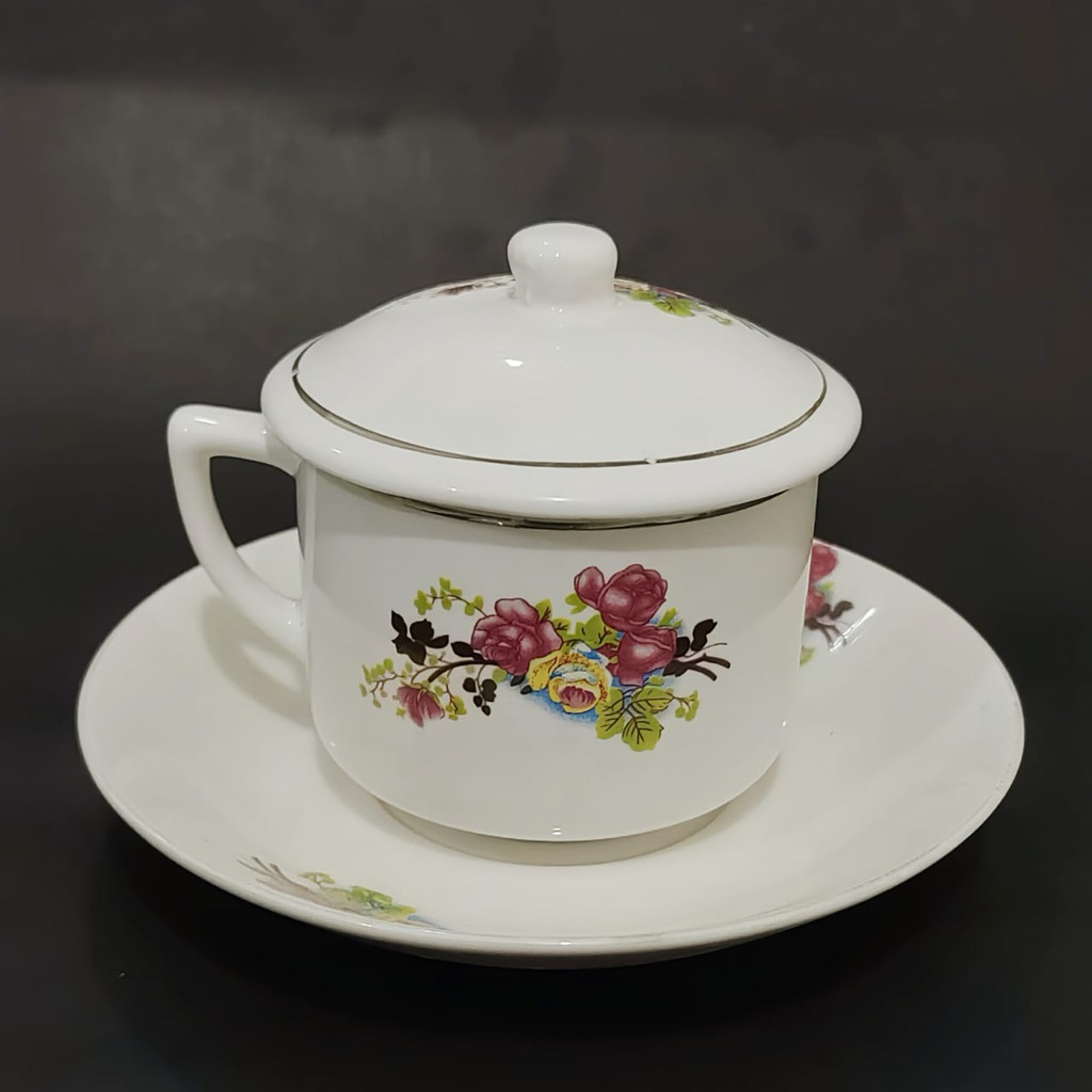 CANGKIR KOPI FREE TUTUP & LEPEK CANGKIR WARUNG CANGKIR KLASIK CANGKIR JADUL