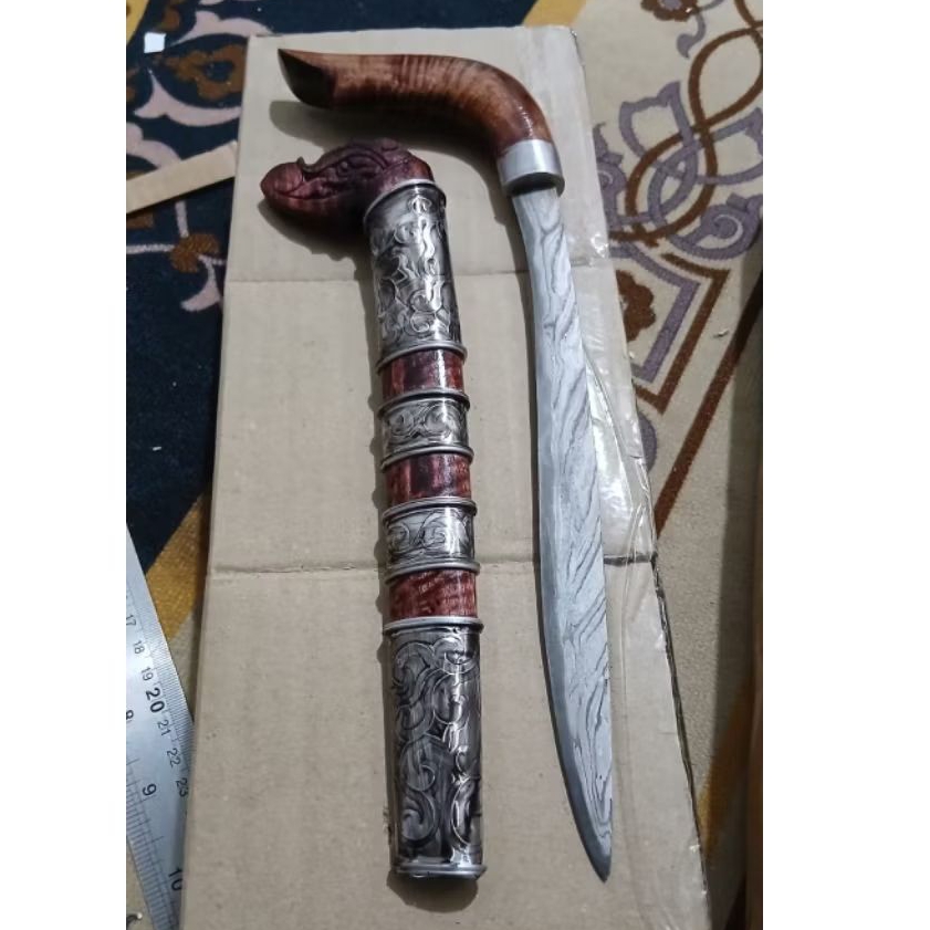 Kawali bugis ACC logam bawah tumpul (mumer)