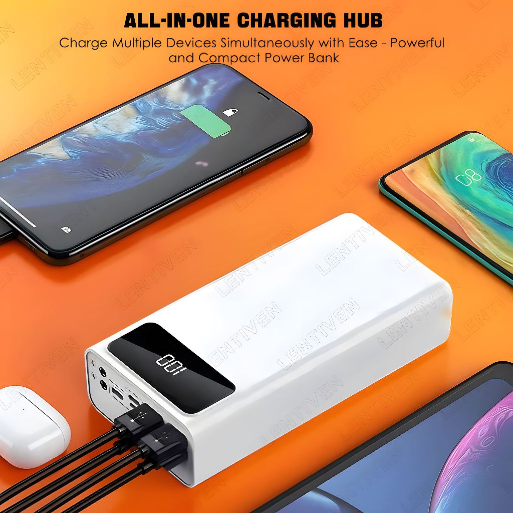 Best Deals Lentiven Powerbank 60000Mah 4 Usb Fast Charging