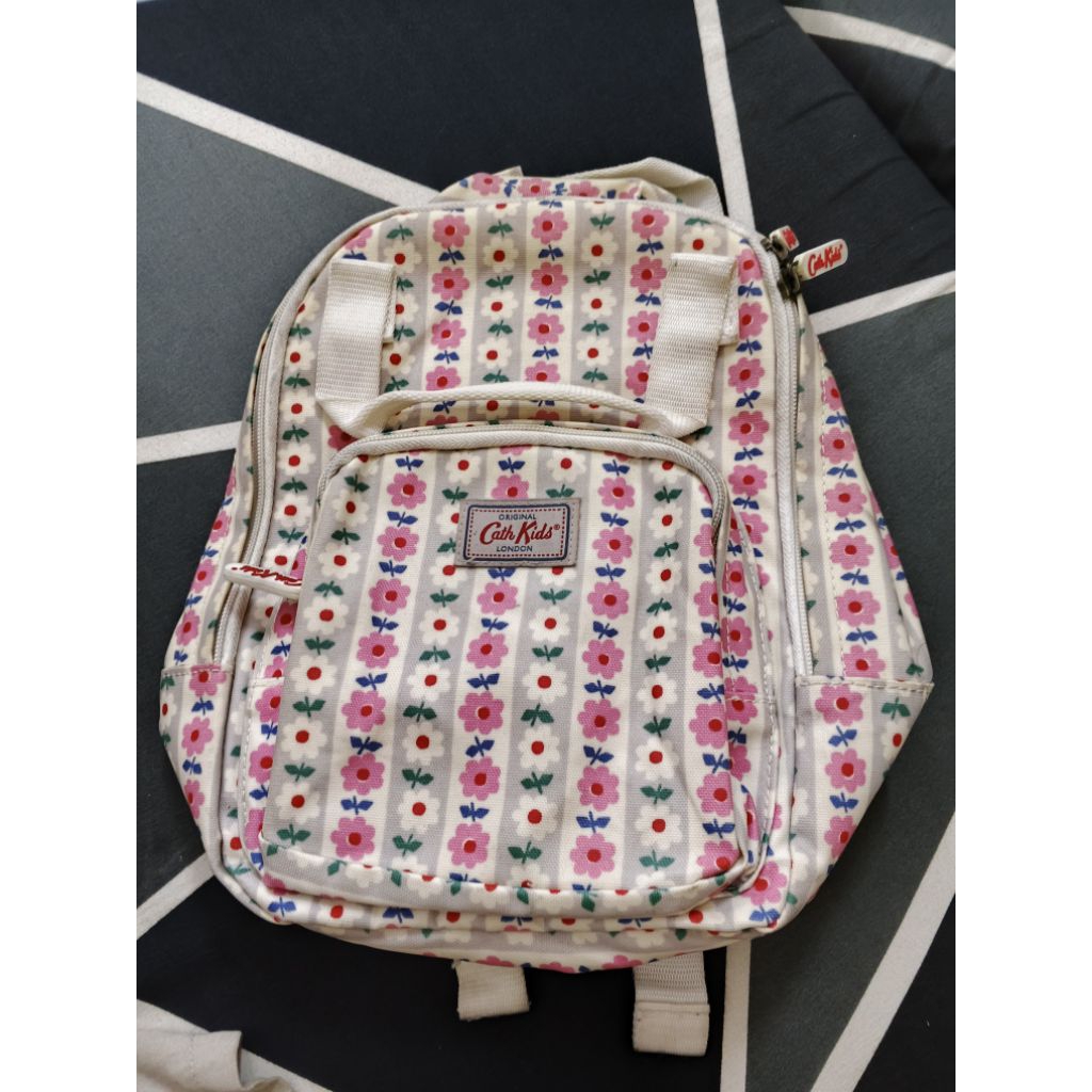Cath kids London ransel mini anak motif bunga garis Daisy pink