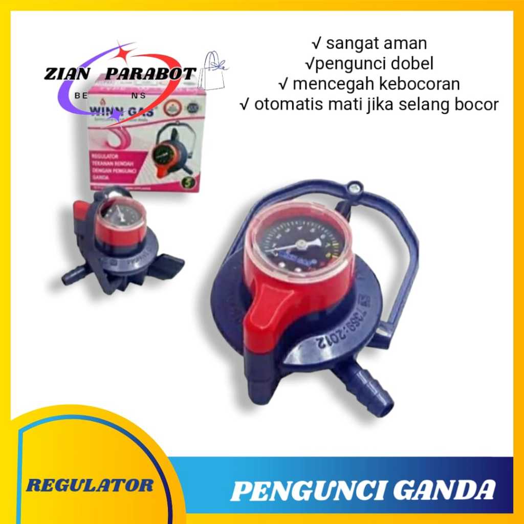 Winn Gas Regulator Gas LPG Double Lock Tekanan Rendah W 900 M W 900 NM