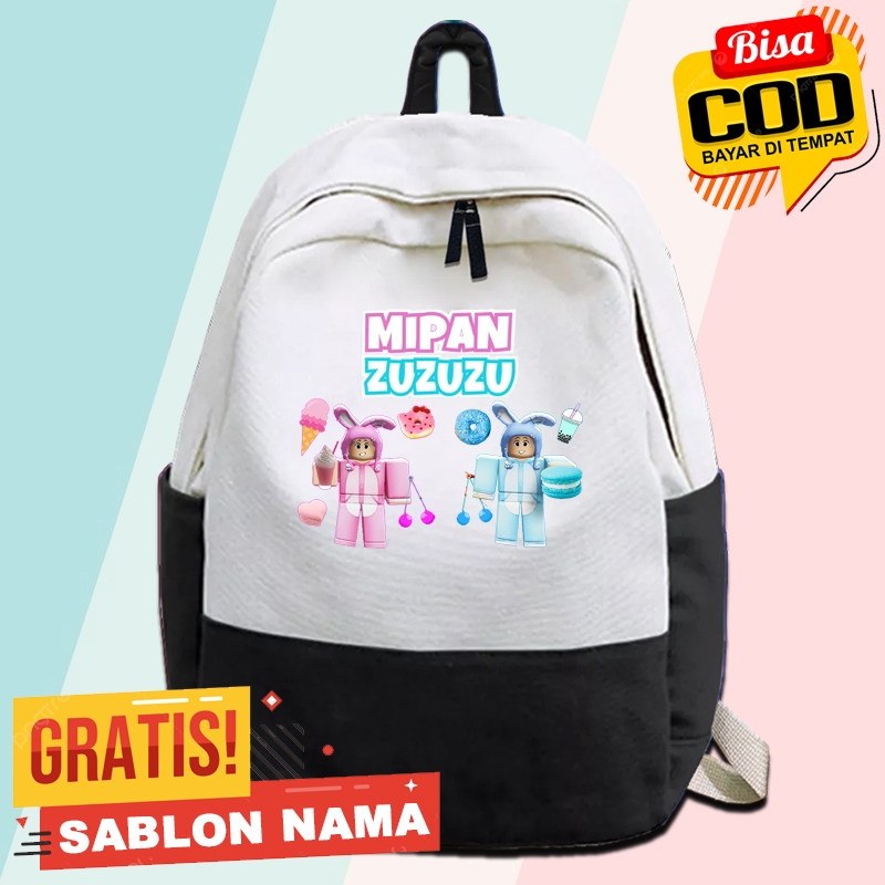 Tas Ransel Anak Mipan Zuzuzu / Tas Gendong Anak Sekolah Mipan Zuzuzu - Free Cetak Nama