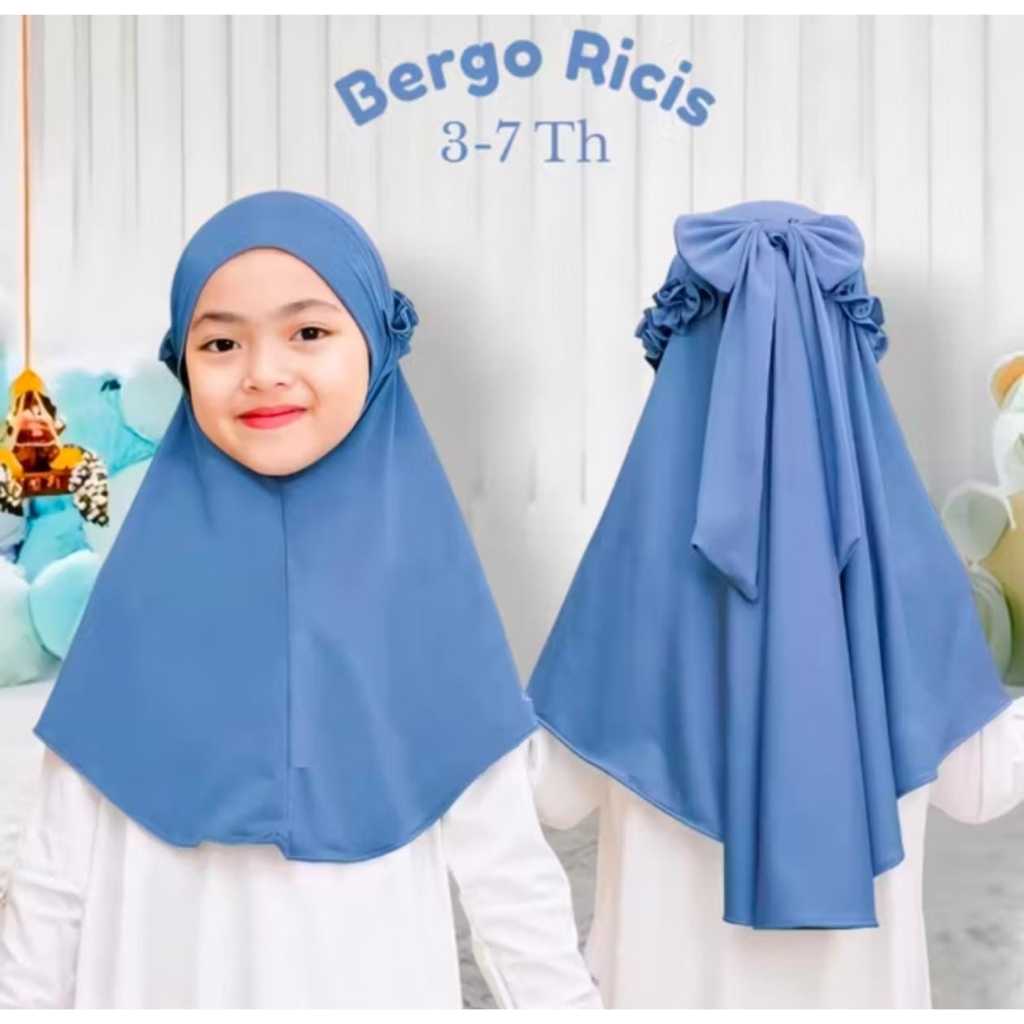 HIJAB BERGO ANAK PITA / HIJAB BERGO ANAK RICIS / BERGO ANAK RICIS