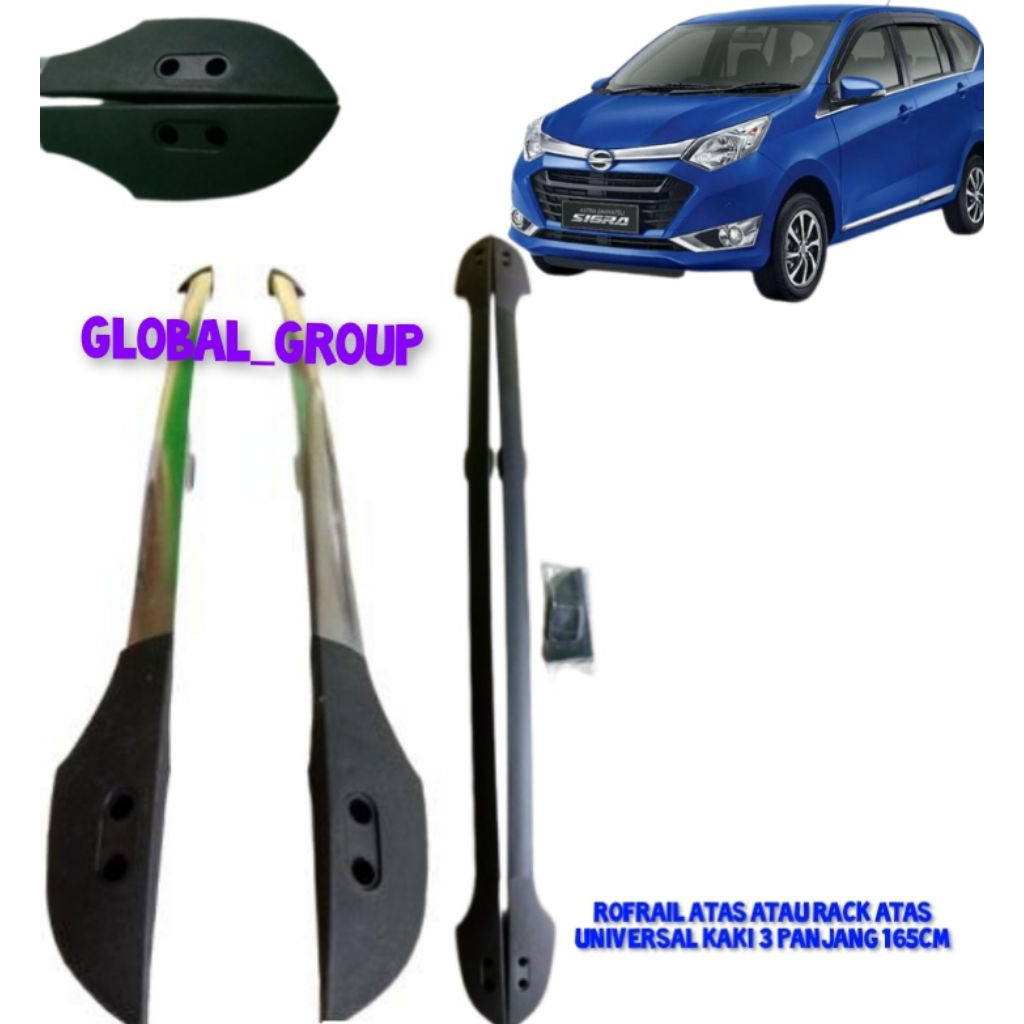 ROOF RAIL SIGRA RACK ATAS /ROOF RAIL ATAP MOBIL KAKI 3 BISA COD