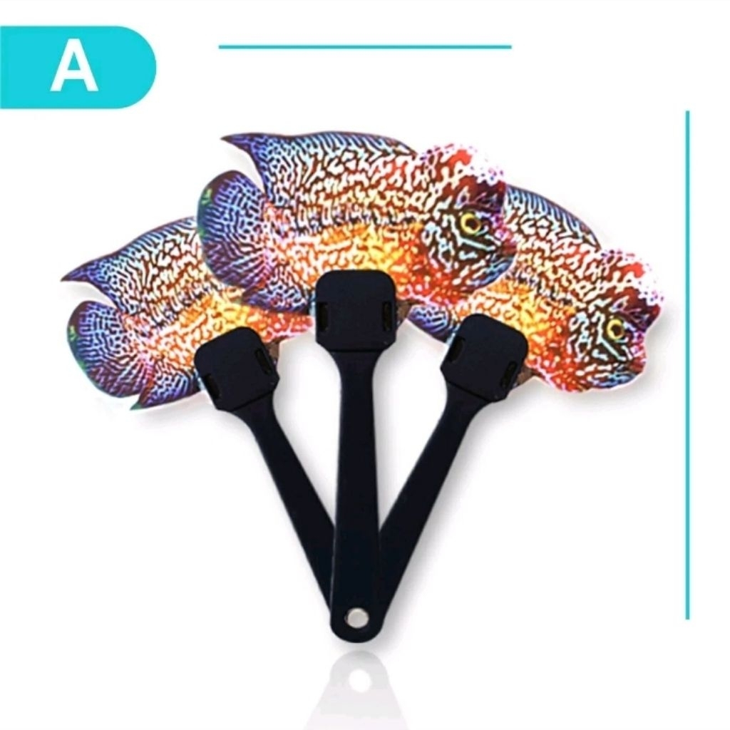 [RESELLER WELCOME..  GROSIR] Wayang ikan louhan KECIL kipas simple anti air