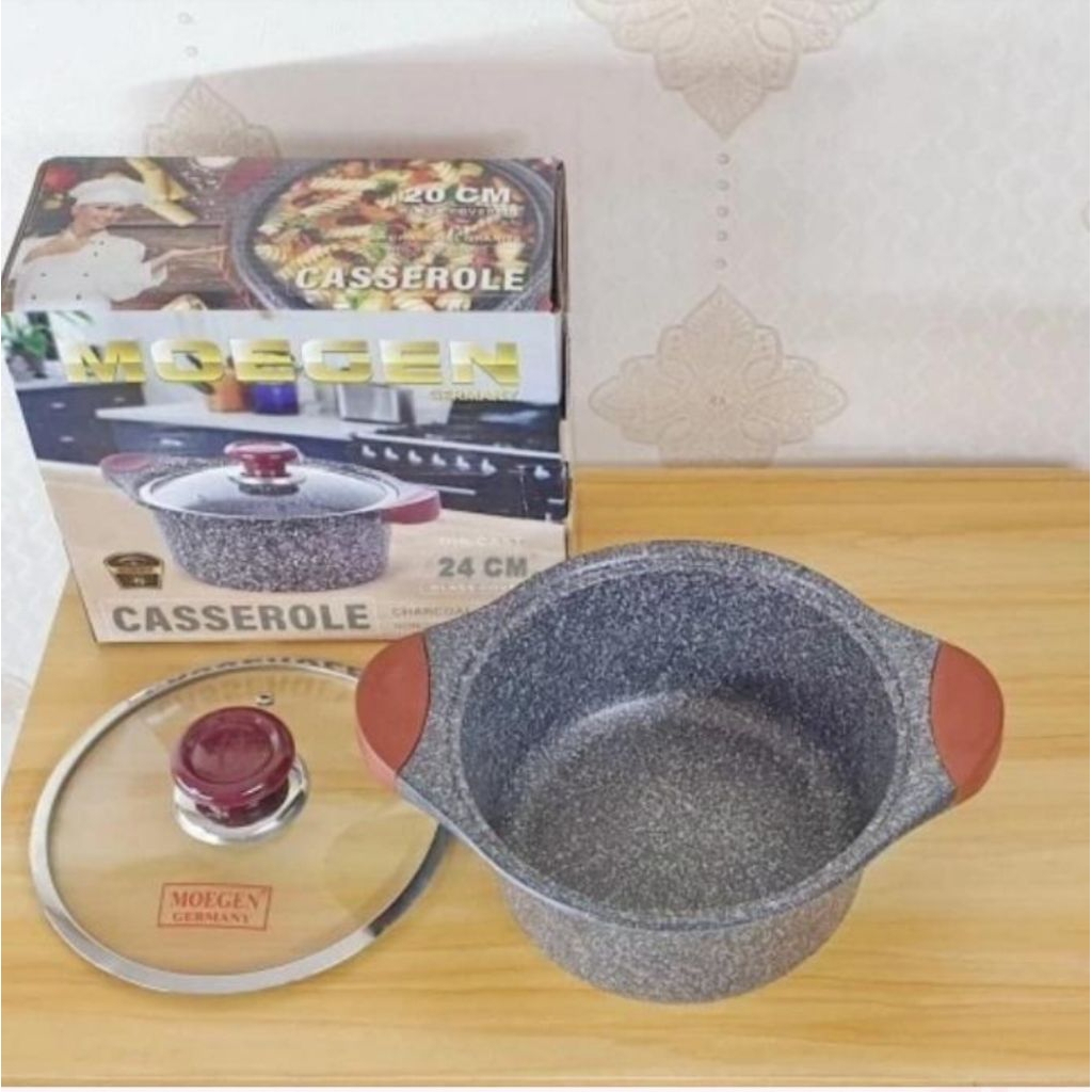 PANCI MASAK MARBEL GRANIT ANTI LENGKET MOEGEN 28 CM