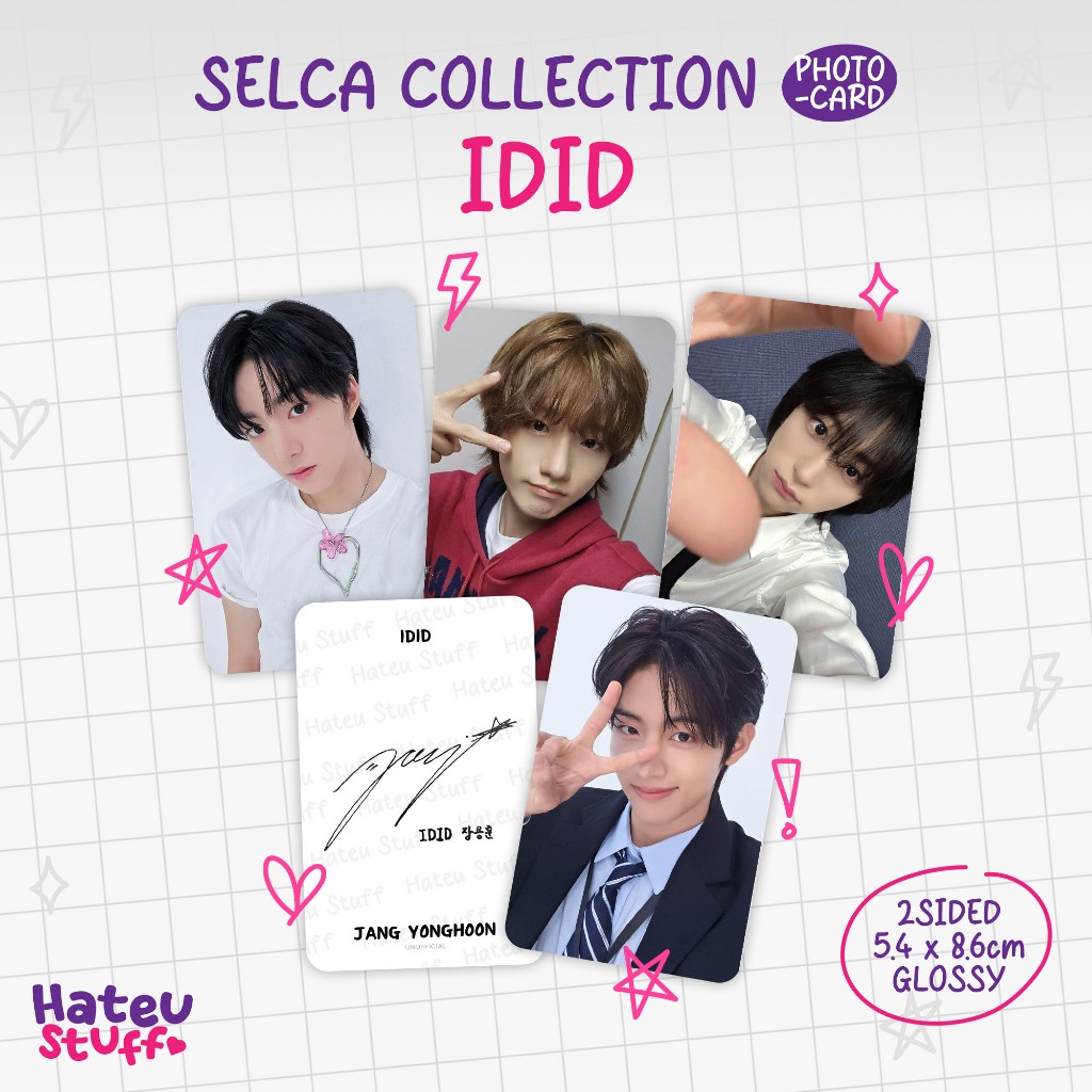IDID Unofficial Photocard Selca Collection Pre Debut, Radio, GAPCRUSH
