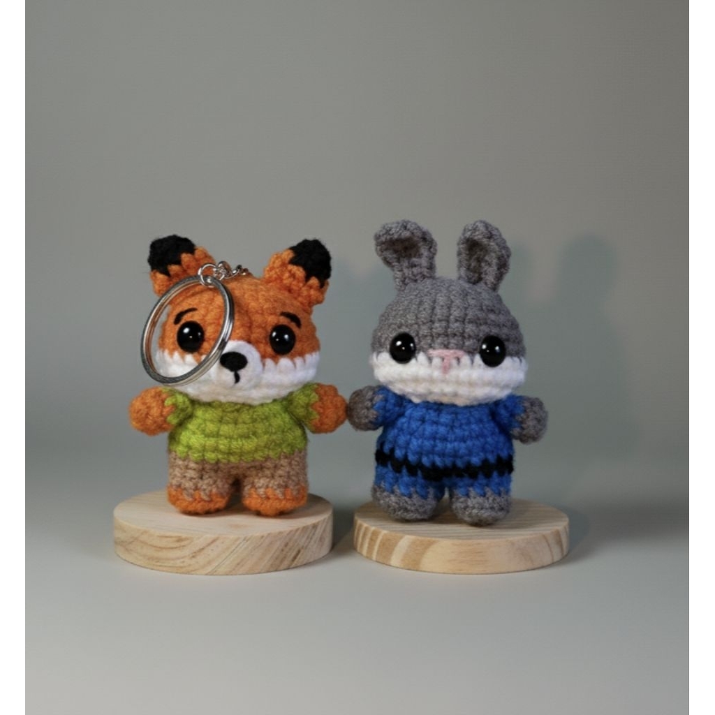 Amigurumi keychain Zootopia