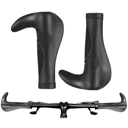 Handgrip Sepeda Handle Grip Hitam Sepeda Bmx Mtb Lipat Fixie