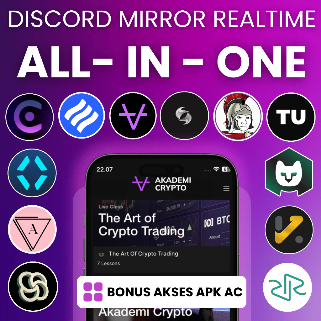 Paket Lengkap ALL IN ONE Crypto Academy (Akademi Crypto, Trade with Suli, KJO, Ardalyn, Daily Rekom 