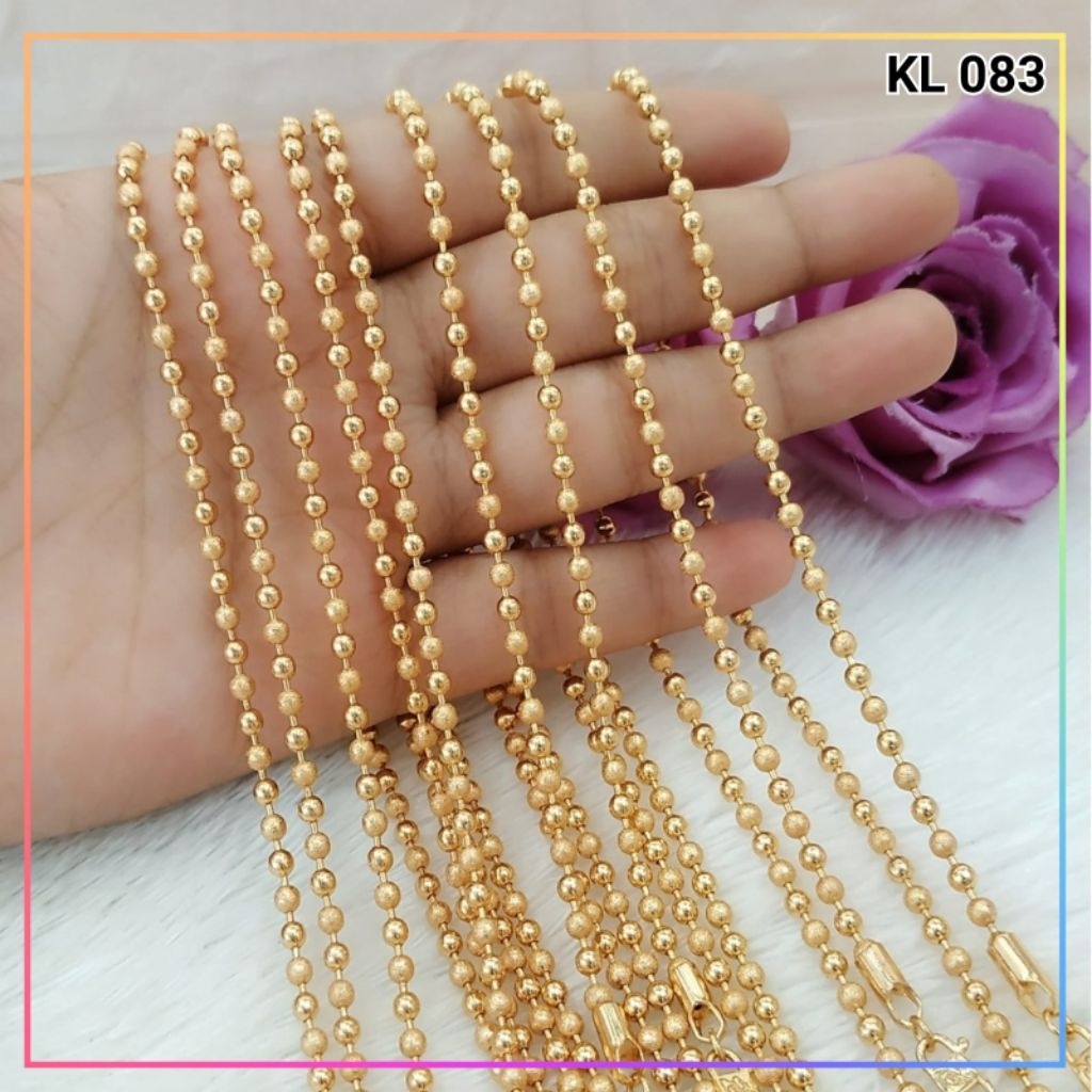 Kalung mrica || Kalung biji lada lapis emas