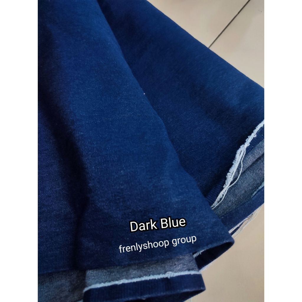 Kain Bahan Jeans Denim wash 8 oz  /Kain Denim Jeans wash soft jeans (hrg 1.5 m)