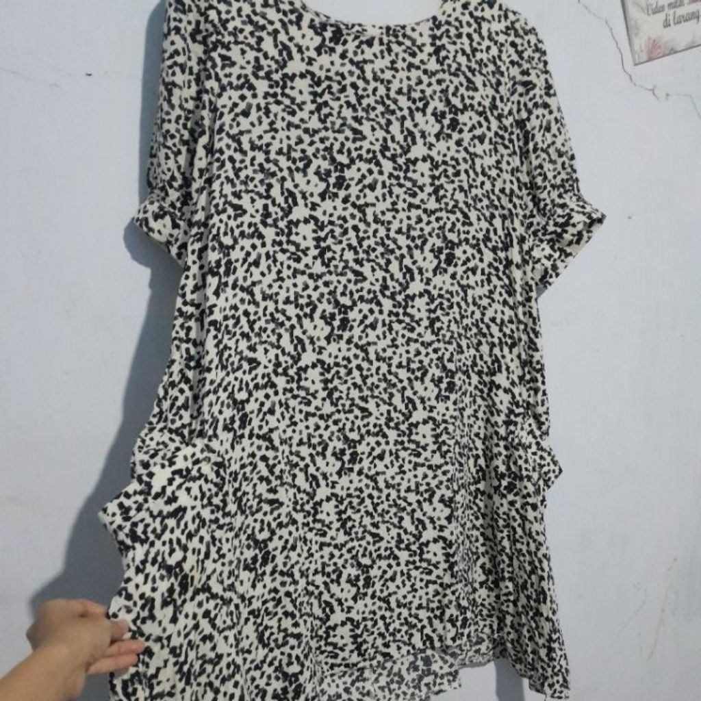 dress rayon/lengan balon/home dress