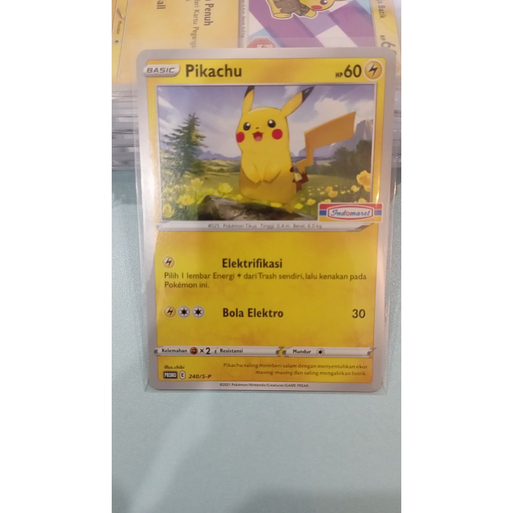 tcg pokemon ar/chr/v max/promo Pikachu Indonesia indomaret