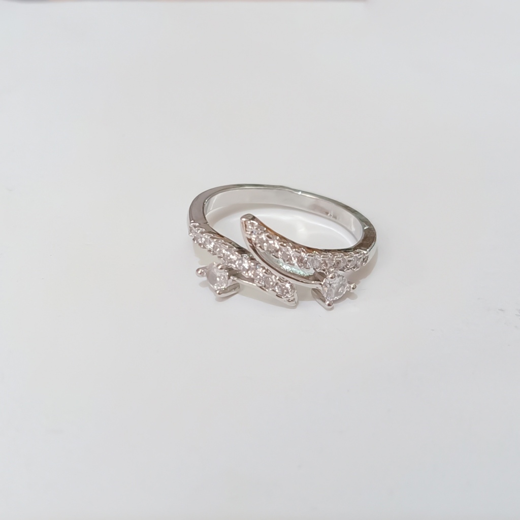 Kenten Acc Cincin Permata Perak Sederhana 18k CPX70