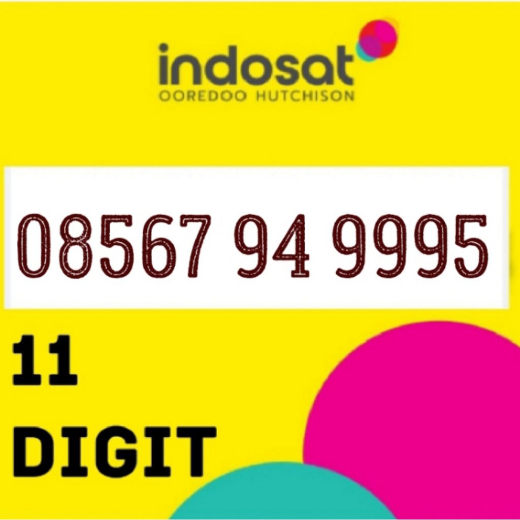nomor cantik im3 11 digit ekor naik