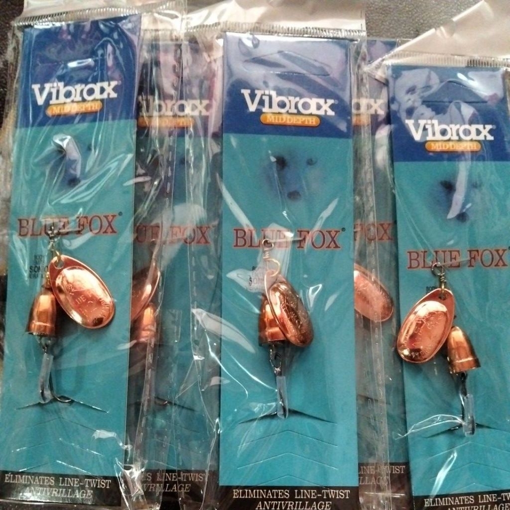 inline spiner / vibrax blue fox (kw) warna tembaga